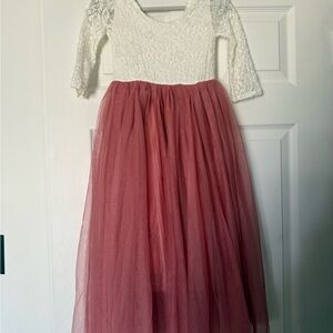 Elegant Kids Lace and Tulle Dress